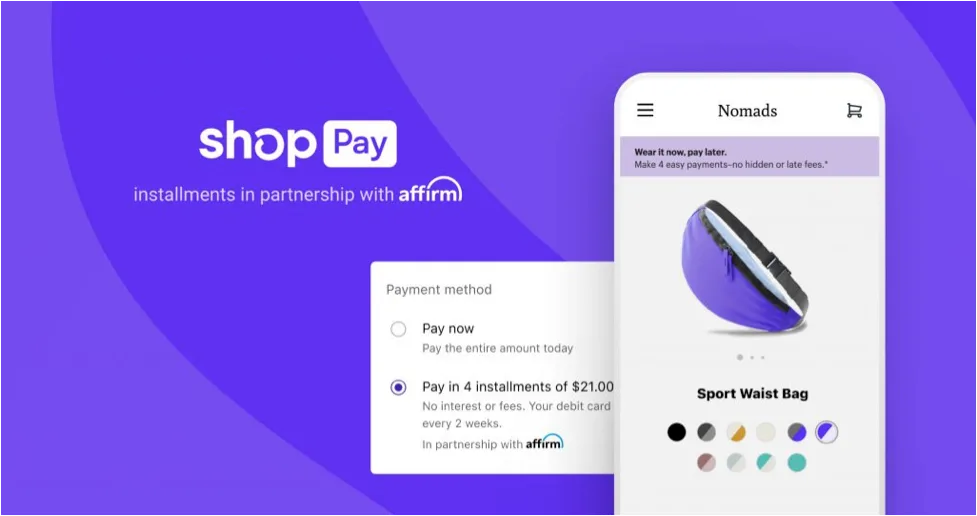 Shop Pay + Affirm