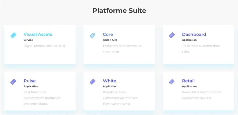 PlatformE suite - products