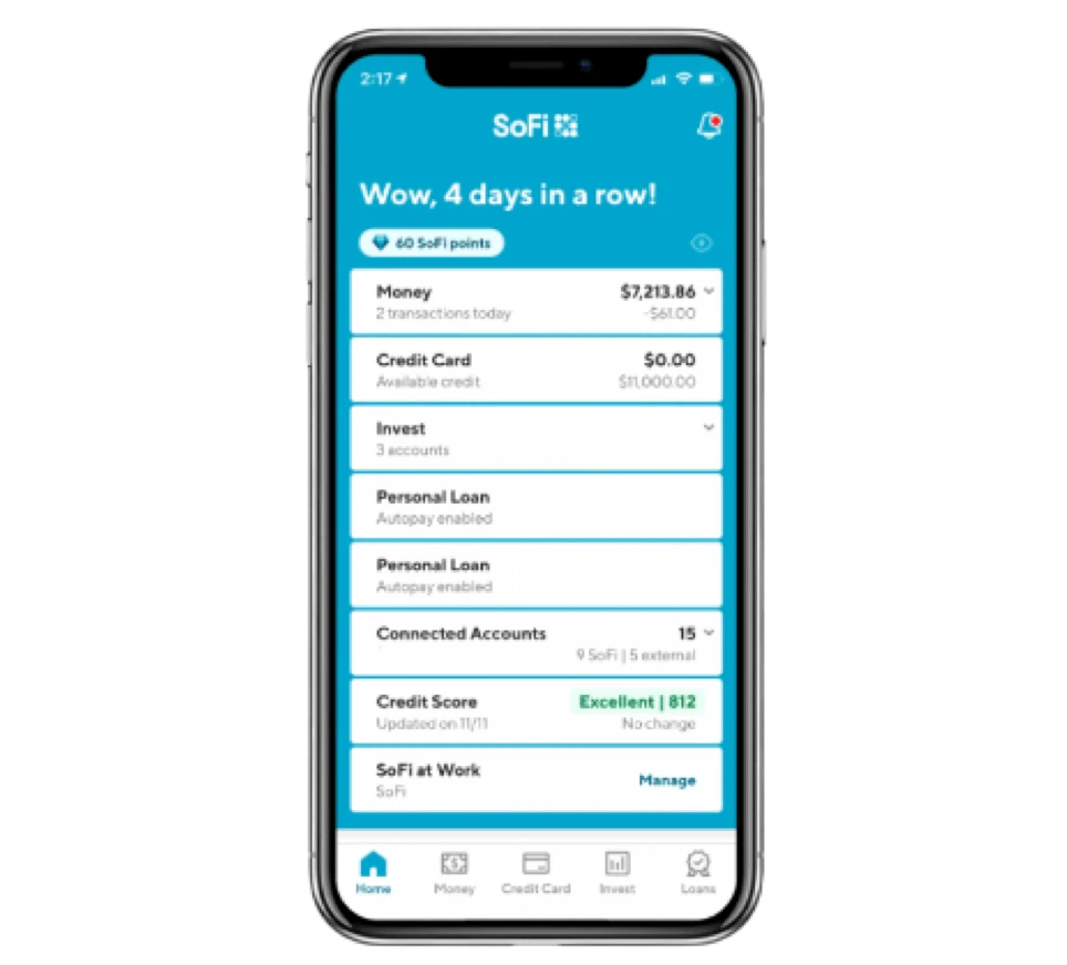 SoFi Mobile UX