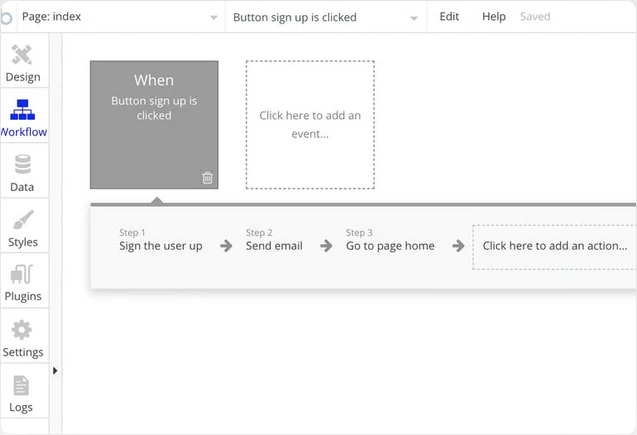 Bubble NoCode Screenshot