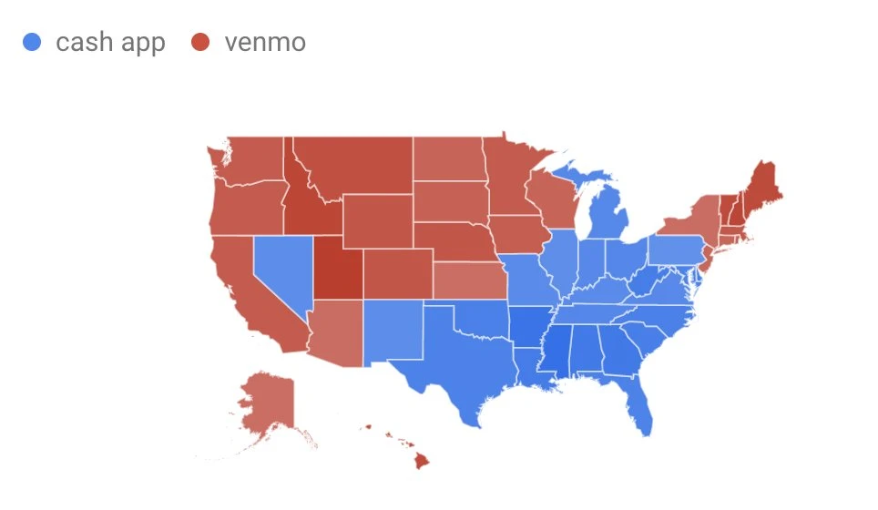 Cash App vs Venmo - U.S. Market Penetration