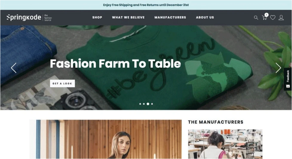 Springkode - Fashion Farm to Table