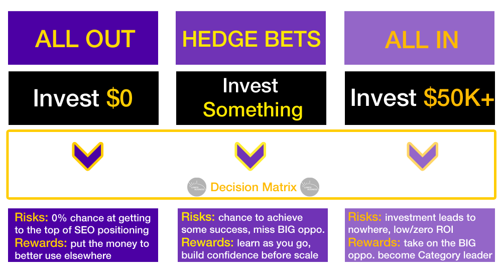 Decision Making Matrix - Investment in SEO or Not?