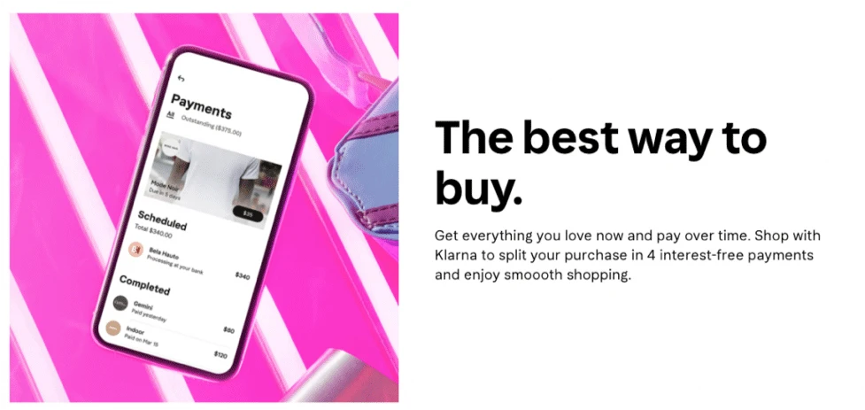 Klarna BNPL - Buy Now Pay Later