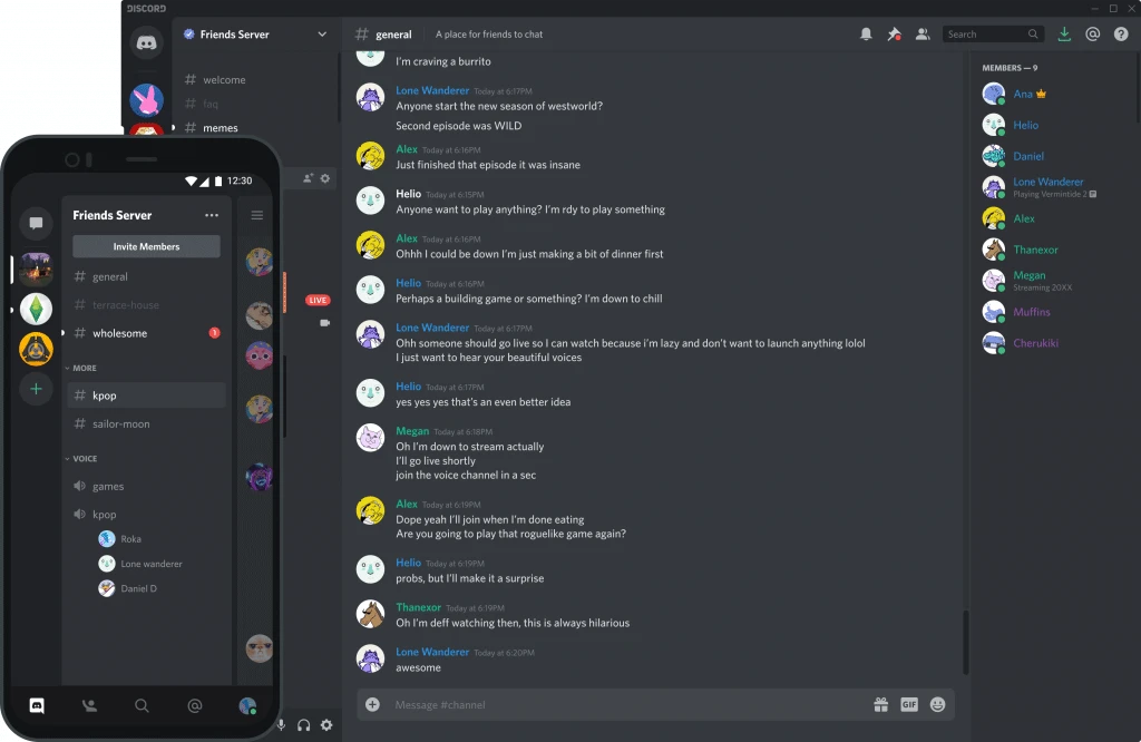 Discord - group chat