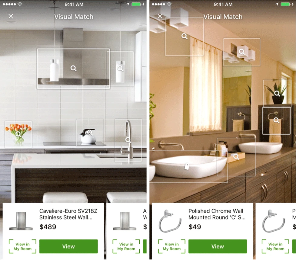 Houzz Visual Match Example