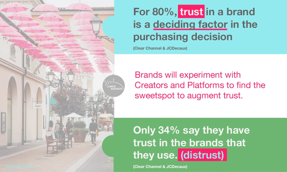 Brands - social commerce - trust